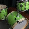 Ludwig USA Classic Maple Downbeat Emerald Pearl With VMP Inlays 3pc Kit