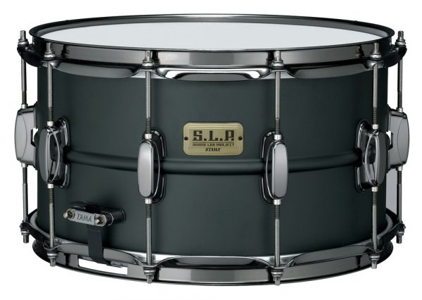 Tama S.L.P. Big Black Steel 8x14 Snare Drum LST148 1mm Steel