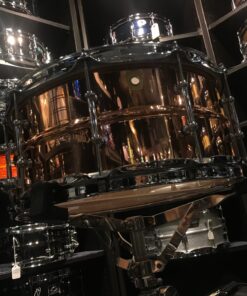 Ludwig USA Drums LC662T Polished Copper Phonic 6.5×14 Snare Drum w/ Tube Lugs
