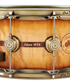 DW Drums 50th Anniversary Ltd. 6.5 x 14 Snare Persimmon and Spruce Burnt Toast Burst Lacquer Pre-Order