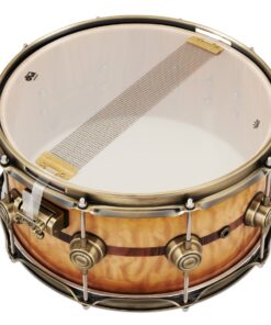 DW Drums 50th Anniversary Ltd. 6.5 x 14 Snare Persimmon and Spruce Burnt Toast Burst Lacquer Pre-Order