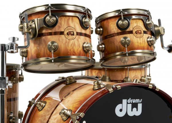 DW Drums 50th Anniversary Ltd. 6 Piece Kit Persimmon and Spruce Burnt Toast Burst Lacquer Pre-Order
