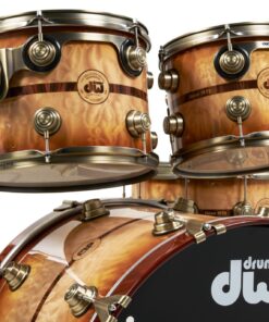 DW Drums 50th Anniversary Ltd. 6 Piece Kit Persimmon and Spruce Burnt Toast Burst Lacquer Pre-Order