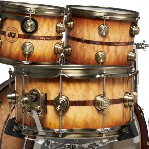 DW Drums 50th Anniversary Ltd. 6 Piece Kit Persimmon and Spruce Burnt Toast Burst Lacquer Pre-Order