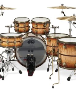 DW Drums 50th Anniversary Ltd. 6 Piece Kit Persimmon and Spruce Burnt Toast Burst Lacquer Pre-Order