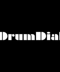 Drum Dial Black and White Logo