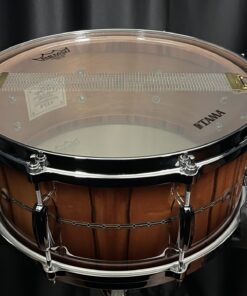 Tama Star Factory Vault 6.5 by 14 Mahogany Snare Drum Caramel Tineo Burst Shell View
