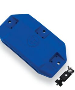 Latin Percussion LP1205 Blue Jam Block with Bracket High Pitch Synthetic Wood Block Top View