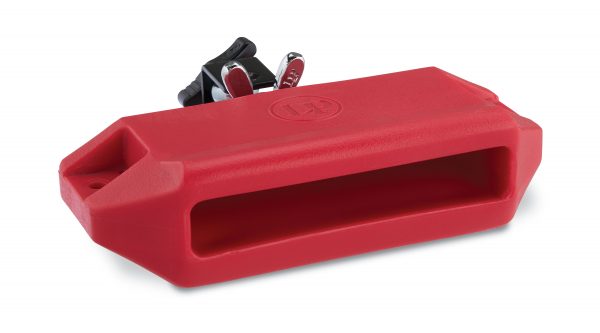 Latin Percussion LP1207 Red Jam Block With Bracket Medium Pitch Synthetic Wood Block