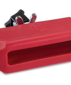 Latin Percussion LP1207 Red Jam Block With Bracket Medium Pitch Synthetic Wood Block