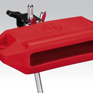 Latin Percussion LP1207 Red Jam Block With Bracket Medium Pitch Synthetic Wood Block