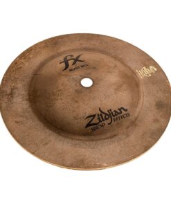 Zildjian FXBB Matt Greiner FX Blast Bell. patina natural finish. round 7in. with raise center dome with hole in middle. black silkscreened zildjian and fx blast bell logo
