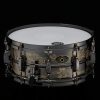 Tama Kenny Aronoff 40th Anniversary Snare Drum 6 deep x 14 diameter. black nickel shell and hardware engraved by john aldridge. die-cast hoops. this drum is sold.