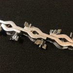 Gibraltar Hardware Model: BGC3 Triple Clamp silver matte finish multi-clamp with 3 holes 6 carriage bolts and 6 wing nuts. adjustable