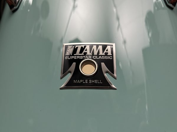 Tama Drums Light Emerald Blue Green Superstar Classic Maple 14 in. Floor Tom
