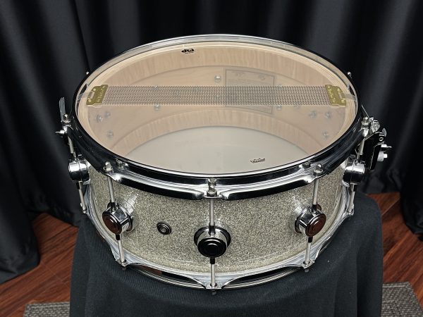 DW 6×14 Drum Workshop Collector’s Pure Maple SSC Broken Glass Snare Drum Used