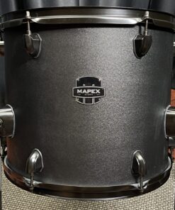 Mapex Storm Series 12 deep ×14 diameter Floor tom Textured Deep Black with black hardware and 3 legs