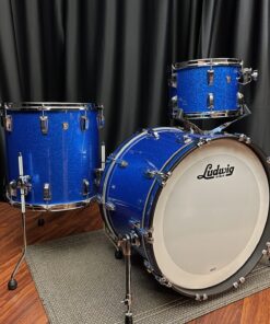 Ludwig Drums USA Classic Oak Fab 13, 16, 22 kit Blue Sparkle