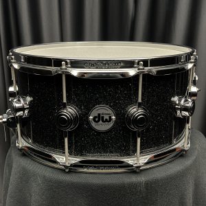 DW six point five by fourteen snare Drum Workshop Collector’s Pure Maple SSC Black Ice Snare Drum