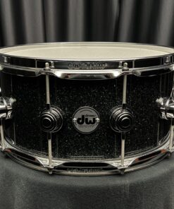 DW six point five by fourteen snare Drum Workshop Collector’s Pure Maple SSC Black Ice Snare Drum