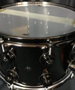 DW Drums Collector’s Series 8×14 Black Nickel Over Brass Snare Drum with Black Nickel Hardware
