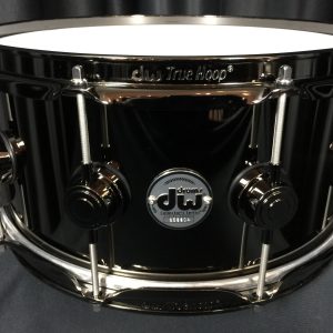 DW Black Nickel Over Brass Collector's series 6.5x14 snare drum with black nickel shell hardware