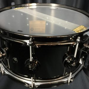 DW Collector’s 6.5×14 Black Nickel Over Brass Snare Drum With Black Nickel Hardware
