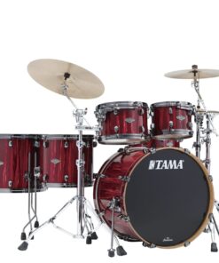 Tama Starclassic Performer Limited Crimson Red Waterfall maple birch 5 piece drum set with black nickel shell hardware