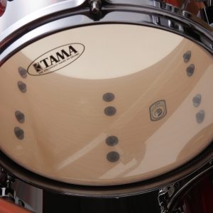 Tama Drums Starclassic Performer Limited Crimson Red Waterfall 5pc Maple and Birch kit inside shell
