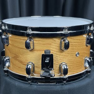 Tama Used BB 7x14 Snare Drum Gloss White Oak Throw Off View