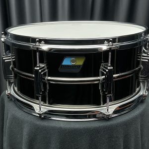 Ludwig Black Beauty 8 lug 6.5x14 brass snare drum