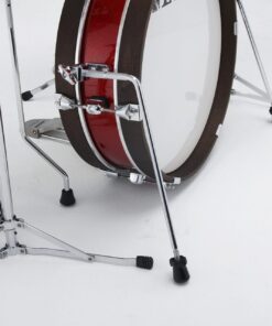 Tama Club Jam Pancake Kit 4pc Burnt Red Mist bass drum spur detail