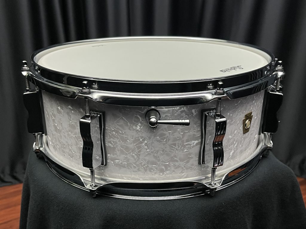 Ludwig Jazz Fest 5.5×14 in. Snare Drum White Marine Pearl LS9080P