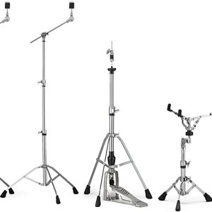 Yamaha seven hundred series five piece hardware pack with two cymbal stands snare stand hi hat stand and bass drum pedal
