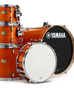 Yamaha 5 piece Stage Custom Birch set in Honey Amber. 10, 12, 14 floor tom, 20 bass, 14 snare