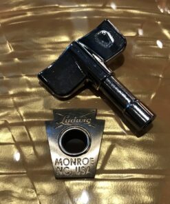Ludwig chrome Classic drum key two inches long by one and three quarter inches wide