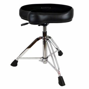 Roc N Soc pneumatic drum throne with black velour saddle top