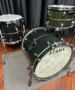 Tama Star Bubinga three piece B stock drum set in Dark Green Cordia