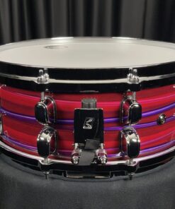 Tama Starclassic WB five and one half inch by fourteen inch snare drum in Lacquer Phantasm Oyster snare throw off