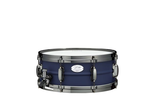 Tama Limited Edition Lil John Roberts snare drum five point five by fourteen inch snare drum only one hundred fifty worldwide deep blue anodized finish with black nickel hardware