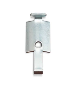 Ludwig P16081 silver colored retainer shoe for P1610D bass drum bracket. Shoe is one and thirteen sixteenth inches long.