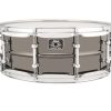 Ludwig Universal Brass five point five by fourteen inch brass shell snare drum