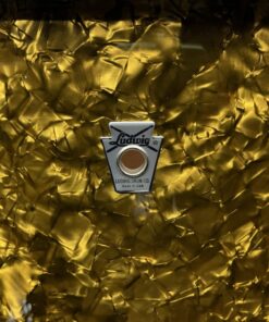 Ludwig butterscotch Pearl Neusonic silver keystone badge