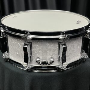 Ludwig USA Classic Maple White Marine Pearl five by fourteen snare drum snare butt