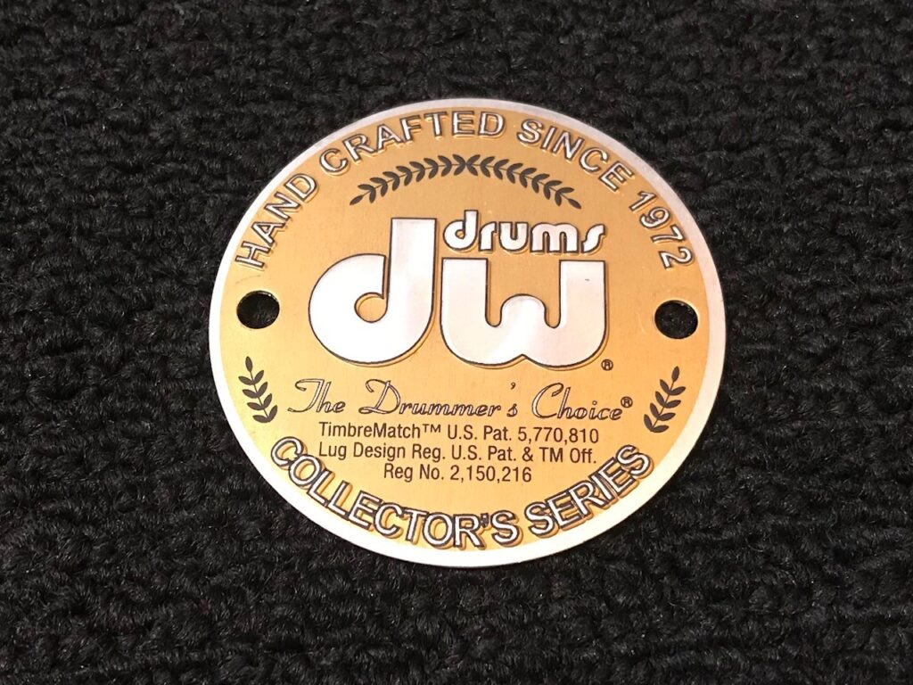 DW Drums Parts Collector's Series Gold Drum Badge Dales Drum Shop 2024