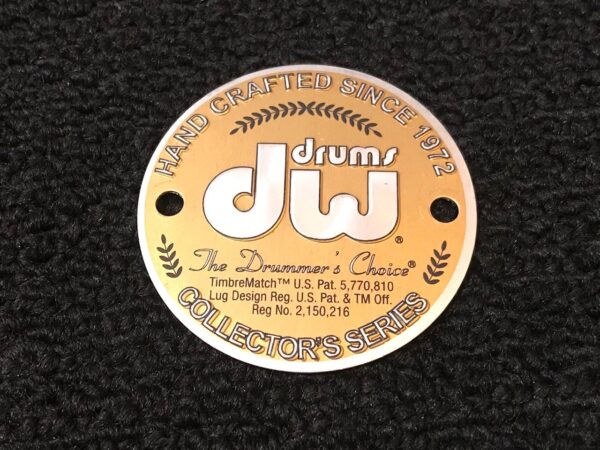 DW Gold and silver drum badge