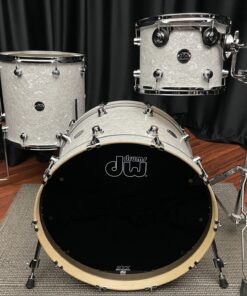 DW Performance Series Maple White Marine three piece set front