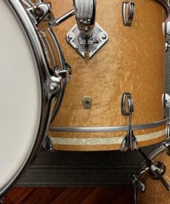 Ludwig USA Classic Maple Birdseye Inside and Out Downbeat Set Bass Hoop Inlay