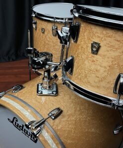 Ludwig USA Classic Maple Birdseye Inside and Out Downbeat Set Tom Mount and Inlay