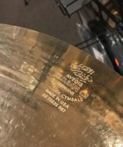 Zildjian Used Cymbals 20 in. A Custom Ride Cymbal 7 used zildjian a custom twenty inch ride cymbal close up of stamp